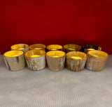 Star Pattern Pierced Ankole Cow Horn TableTop Tealight Candle Holders For Wedding Table Centerpiece, Home Decor, Gift, Holiday Decor