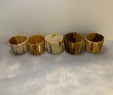 Star Pattern Pierced Ankole Cow Horn TableTop Tealight Candle Holders For Wedding Table Centerpiece, Home Decor, Gift, Holiday Decor