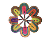 One -Of- A -Kind Handmade Ghanian Fan - Assorted Colorful 1 EA