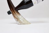 ANKOLE COW HORN  WINE BOTTLE HOLDER - LIGHT