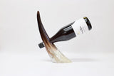 ANKOLE COW HORN  WINE BOTTLE HOLDER - LIGHT
