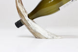 ANKOLE COW HORN  WINE BOTTLE HOLDER - LIGHT