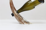 ANKOLE COW HORN  WINE BOTTLE HOLDER - LIGHT