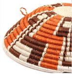 Zig Zag Rwanda Bowl  Basket- Earth tone