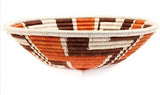 Zig Zag Rwanda Bowl  Basket- Earth tone