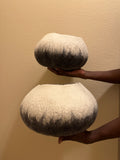 Ghana Basket Ukhumba Bowl - Eclipse White & Grey Ombré