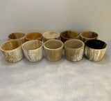 Star Pattern Pierced Ankole Cow Horn TableTop Tealight Candle Holders For Wedding Table Centerpiece, Home Decor, Gift, Holiday Decor