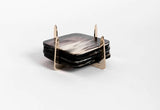 PURE BRASS & ANKOLE HORN COASTER SET OF 4