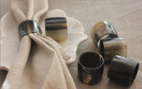 Ankole Cow Horn Napkin Rings (Set of 4)