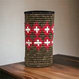 Gray & Red Vase / Planter