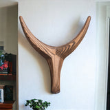Nguni Head  Animal Head Wall Decor| Handmade Farmhouse Decor - Gunsmoke