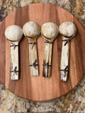 ANKOLE COW HORN SALAD OR SERVING SPOON SET OF 2