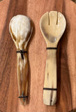 Horn Salad Serving Spoons Set of 2 - Light
