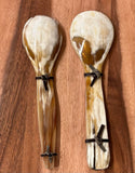 Horn Salad Serving Spoons Set of 2 - Light