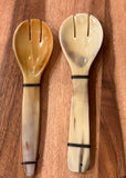 Horn Salad Serving Spoons Set of 2 - Light