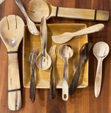 Horn Salad Serving Spoons Set of 2 - Light