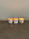 Star Pattern Pierced Ankole Cow Horn TableTop Tealight Candle Holders For Wedding Table Centerpiece, Home Decor, Gift, Holiday Decor