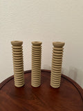 Spiral Pine Candlestick Holder | Wooden Candle Holders
