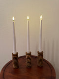 Spiral Pine Candlestick Holder | Wooden Candle Holders