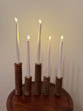 Spiral Pine Candlestick Holder | Wooden Candle Holders