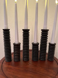 Spiral Pine Candlestick Holder | Wooden Candle Holders