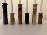 Spiral Pine Candlestick Holder | Wooden Candle Holders