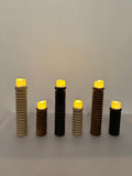 Spiral Pine Candlestick Holder | Wooden Candle Holders