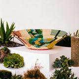 African  Uganda Woven Bowl - Blissfull Brights Woven Bowl 16" x 4"
