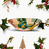 African  Uganda Woven Bowl - Blissfull Brights Woven Bowl 16" x 4"
