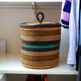 Ghana Earth Tone Laundry basket Hamper Basket Home Decor Basket