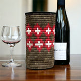 Gray & Red Vase / Planter