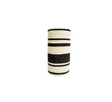 WHITE + BLACK STRIPPED VASE / PLANTER