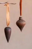 Traditional Carved Wooden Christmas Ornaments Decorations or Festive - English Oak