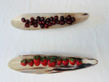 Elongated Horn Oval Decorative Tray -Light