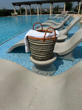 Mifuko Kiondo Kenya Bag - Green  Stripes With White Stripes