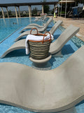 Mifuko Kiondo Kenya Bag - Green  Stripes With White Stripes