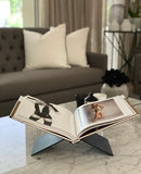 Metal Bookstand for display books, Desk Portable Document Holder, Cook Book, Music Book, Reading Rest