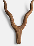 Kudu Head  Animal Head Wall Decor| Handmade Farmhouse Decor - Dark Brown