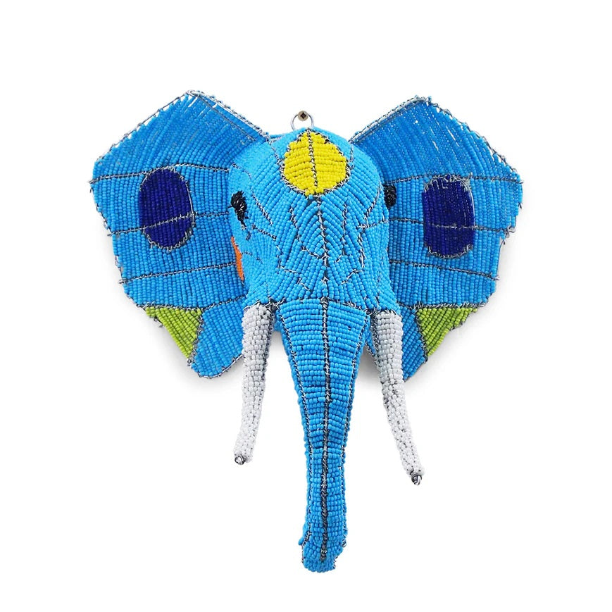 クラフト・布製品 Artist Beaded Elephant - M Beaded Elephant