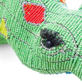 Mini Colourful Beaded Rhino Head