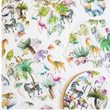 Mini Lion Wall head with Jungle Print