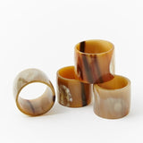 Ankole Cow Horn Napkin Rings (Set of 4)