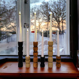 Totem Pine Candlestick Holder | Wooden Candle Holders - Desert