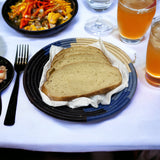 African  Uganda Woven Bowl - Black Front Coastal Sea  12" x 3"