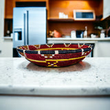 Rwanda African Burgundy Red Pepper bowl
