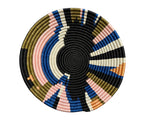 African Basket  Rwanda  Woven Basket Geo Color Plateau