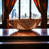 African  Rwanda Woven Basket - Brown Hierarchy