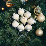 Traditional Carved Wooden Christmas Ornaments Decorations or Festive Décor -Natural