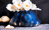 Ghana Basket Adire Organic eco-friendly minimalist decoration - Indigo Blue