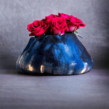 Ghana Basket Adire Organic eco-friendly minimalist decoration - Indigo Blue